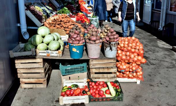 istock vegetable mini market on the street 1043608370