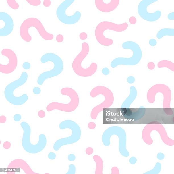 Gender Reveal Party Background Stock Illustration - Download Image Now - Question Mark, Baby Girls, Baby Boys