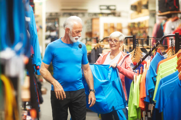 istock Senior couple shopping 1043612338