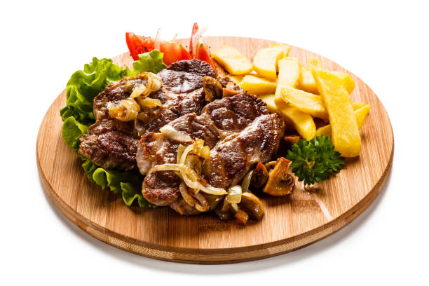 istock Grilled beefsteak and vegetables 1043612558
