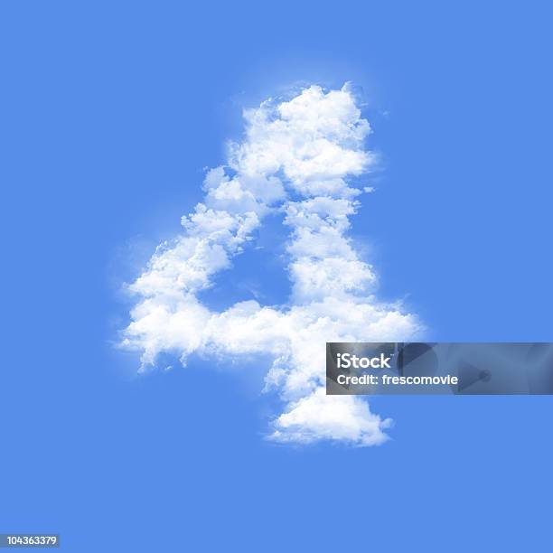 Figura 4 - Fotografie stock e altre immagini di Cielo - Cielo, Nube, Numero