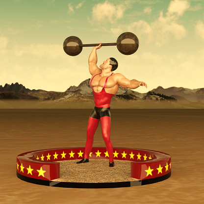 Old Fashioned Circus strongman