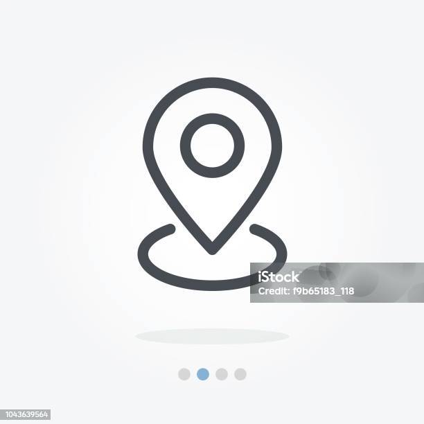 Pin Location Stock Illustration - Download Image Now - Map Pin Icon, Icon Symbol, Locator Map