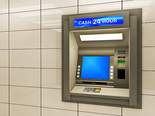 istock Graphic of a gray simple 24-hour ATM 104364596