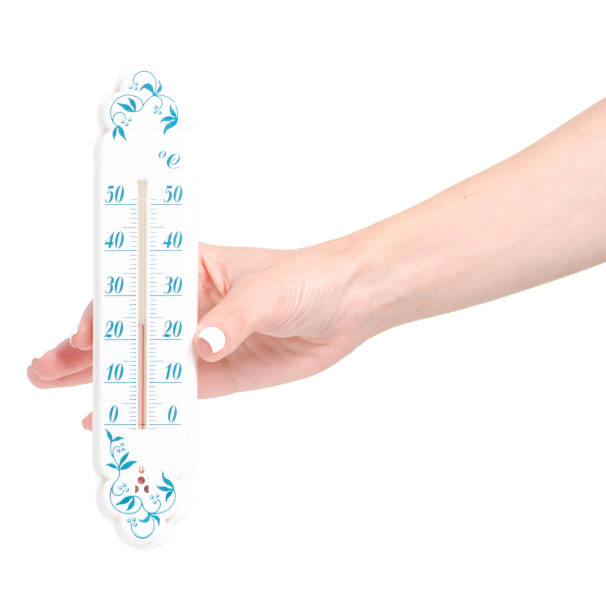 istock Thermometer room in hand 1043648114