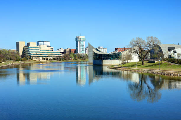 Wichita, Kansas Wichita is the largest city in the U.S. state of Kansas. Located in south-central Kansas on the Arkansas River kansas photos stock pictures, royalty-free photos & images