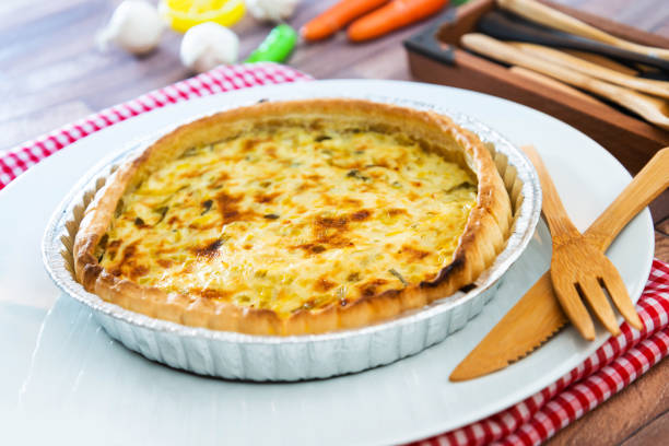 istock Leek quiche pie and smoked salmon 1043652148