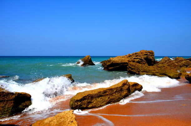 The beauty of the waters and the coves of Roche, belonging to Conil de la Frontera, Cadiz
