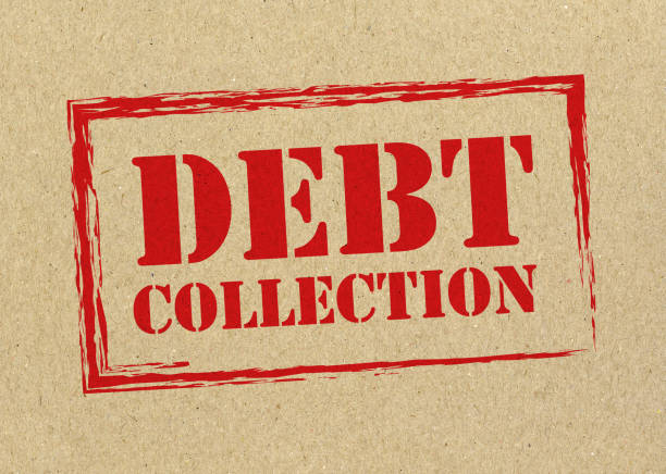Debt collector stock photo