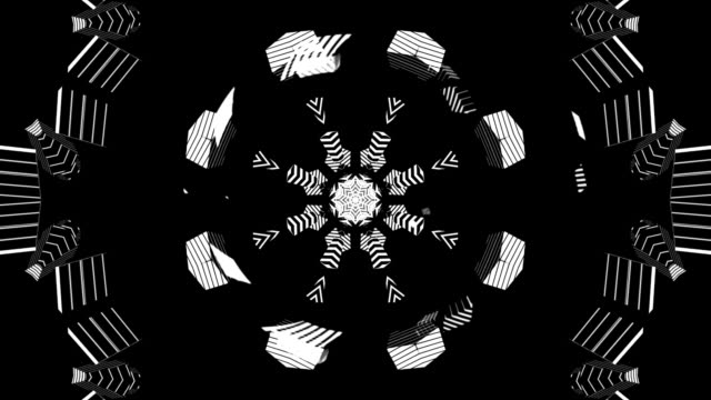Kaleidoscope black and white