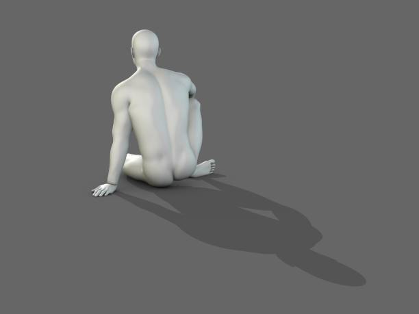 Illustration of a businessman thinking with the concept of business