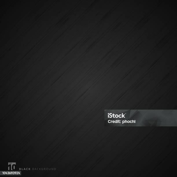 Black Background And Texture Abstract Realistic Metal Fiber Stock Illustration - Download Image Now