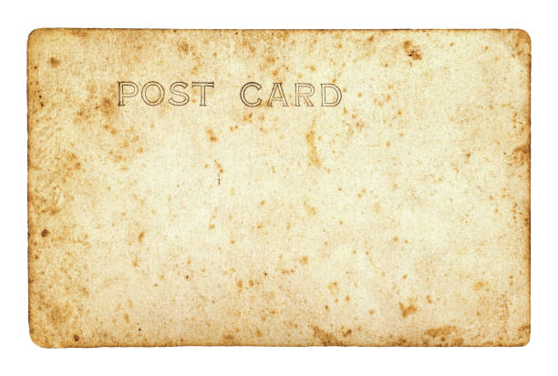 istock Vintage postcard isolated on white background 1043694210