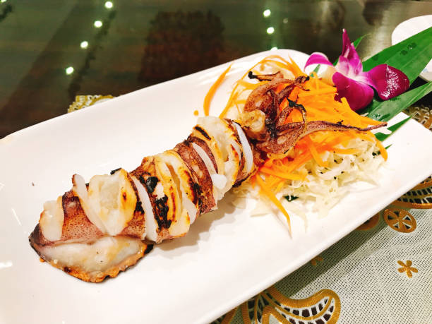 istock A dish of Thai style grilled squid. 1043700670