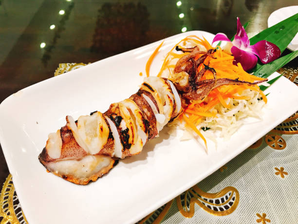 istock A dish of Thai style grilled squid. 1043700706