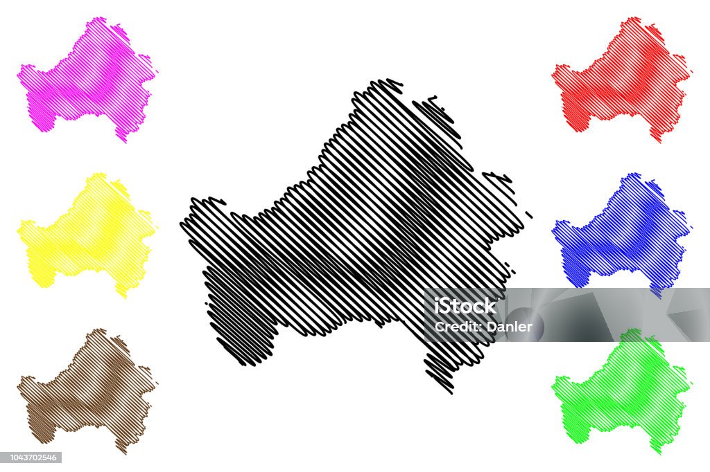 ブリャンスク州地図ベクトル - イラスト素材...