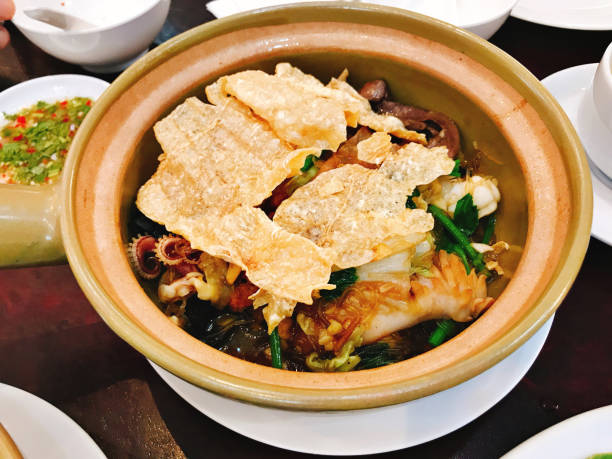 istock Sitr fried mixed vegetables with seafood in Thailand. 1043703286