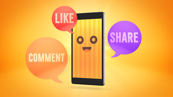 Social Media, Like Button, Internet, Message, Sharing