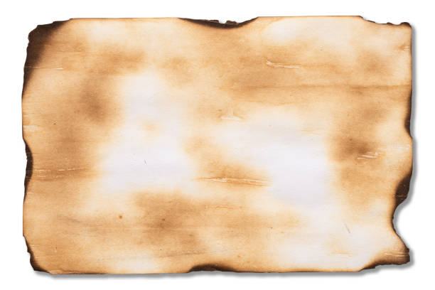 istock Old Brown paper vintage texture isolated on white background. 1043714738