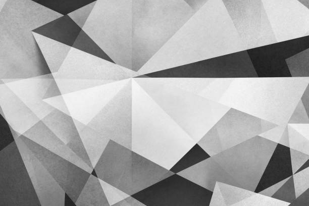 Composition of geometric shapes of paper, abstract background