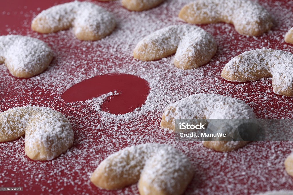 Hornear arena tartas de Navidad en rojo - Foto de stock de Al horno libre de derechos