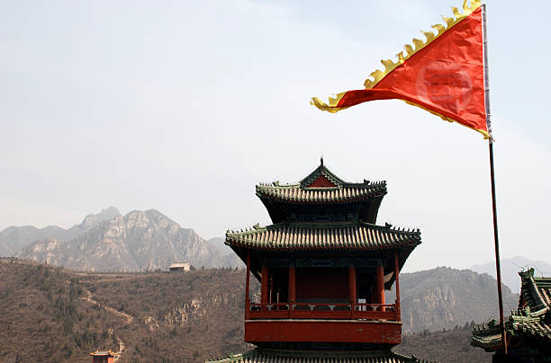 istock red flag and pagoda in China 104372946
