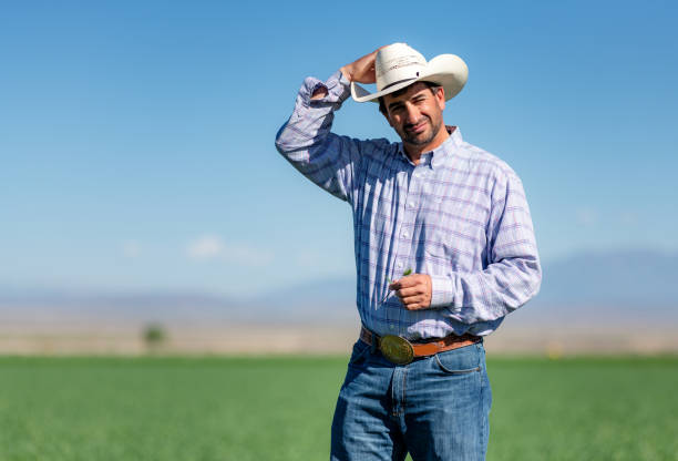 istock American arable farmer checking his crop 1043730644