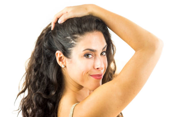 istock Beautiful woman on white background 1043738410