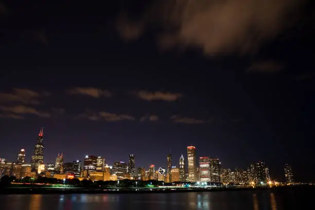 The Chicago Styling is seen looking west after the Chicago Blackhawks won the Stanley Cup in 2013.