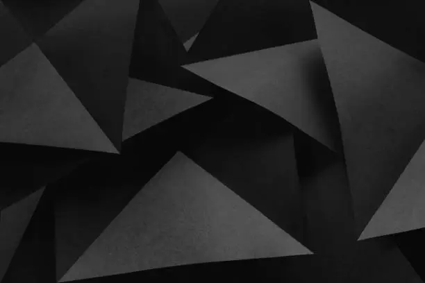 Photo of Geometric shapes in black and white, abstract background