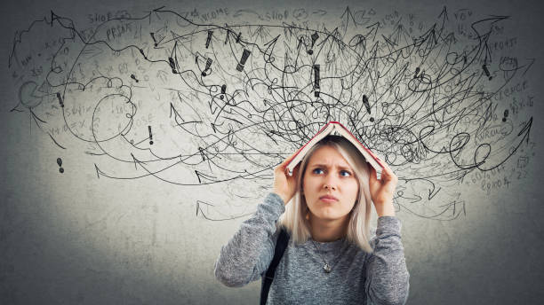 istock Confused young woman student 1043743722