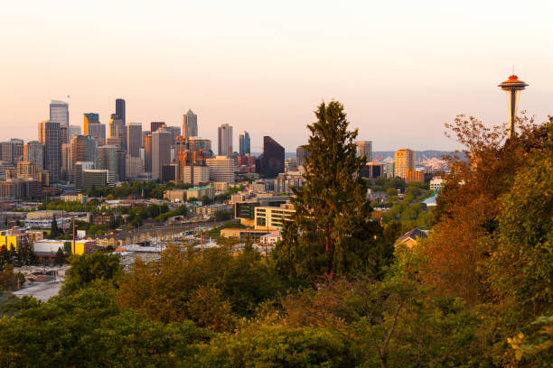 istock Downtown Seattle at dawn 1043744386