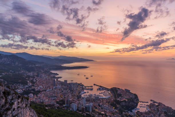 istock Beautiful sunrise over Monaco 1043748918