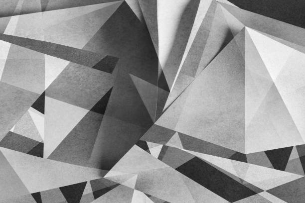 Composition of geometric shapes of paper, abstract background