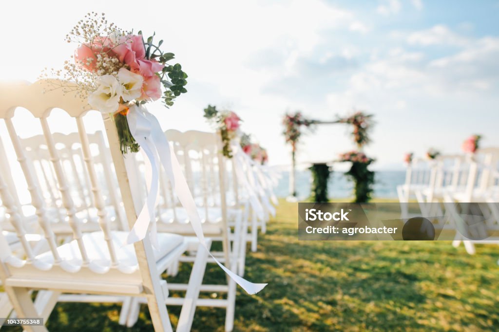 Romantische Hochzeitsfeier - Lizenzfrei Hochzeit Stock-Foto