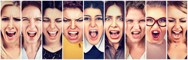 istock Group of angry people screaming 1043759562