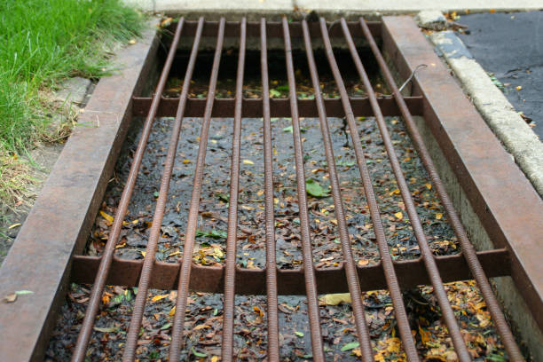 istock Drainage with Metal Grate 1043766170