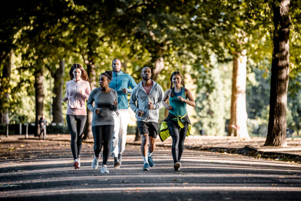 istock The group of running people 1043775402