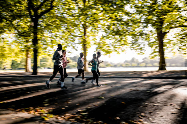 istock The group of running people 1043775422