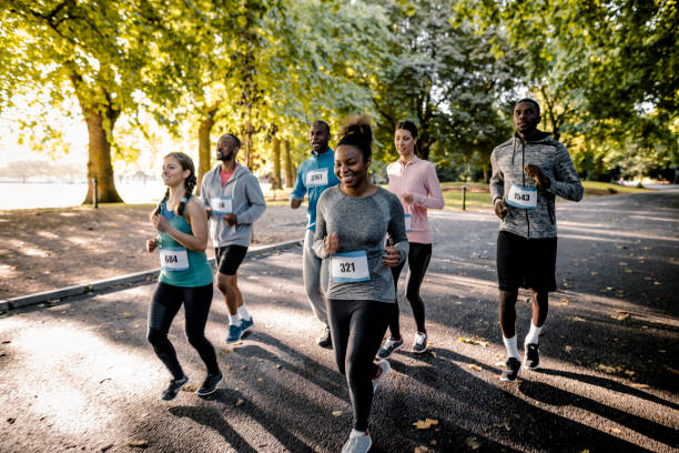 istock The group of running people 1043775460