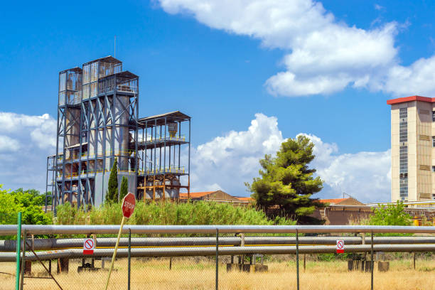 istock Chemical factory, Blanes, Spain 1043778866