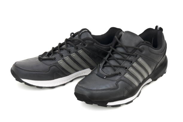 istock leather black  sports  shoes 1043780812