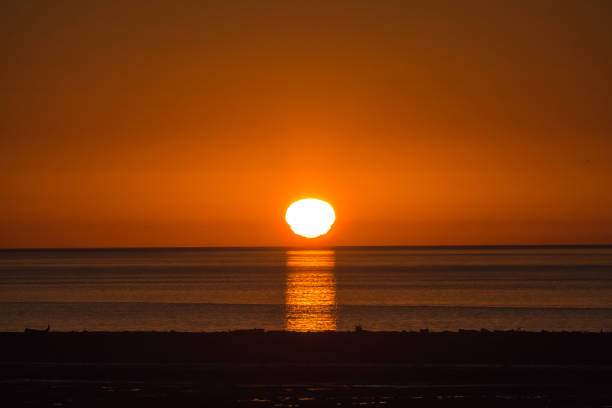 istock Beautiful sunset above the Pacific Ocean, sea. Chile 1043782412