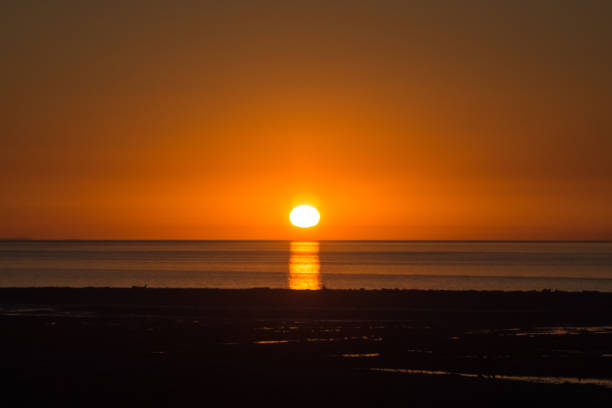 istock Beautiful sunset above the Pacific Ocean, sea. Chile 1043782424