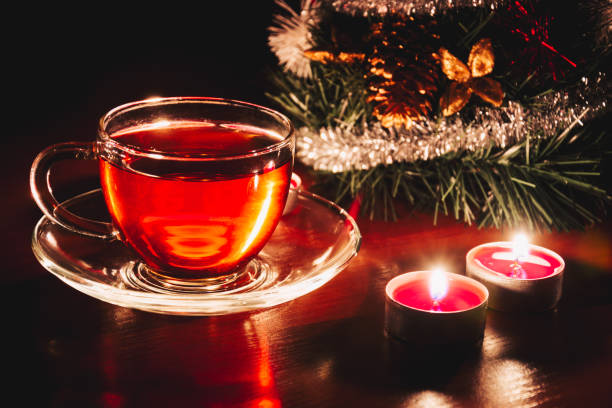 istock Hot cup of tea on table 1043786080