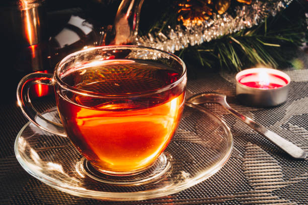istock Tea in glass cup close up 1043787086