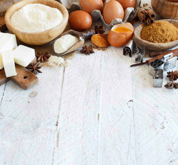 istock Ingredients and utensils for baking cookies 1043791968