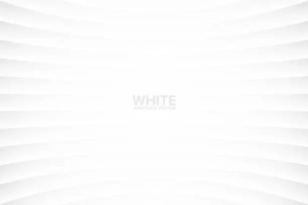 Vector illustration of Vector White Abstract Geometrical Background