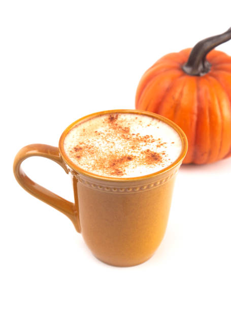 istock A Pumpkin Latte in a Mug on a White Background 1043819026