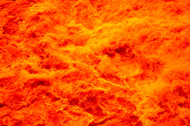 istock river of magma lava. background texture. 1043825490